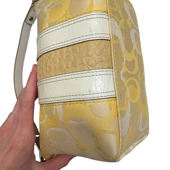 Coach vintage y2k yellow optic c mini bag RARE - Picture 5 of 12